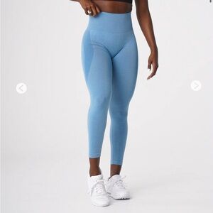 NVGTN Sky Blue Contour Seamless Leggings, Medium (Used)